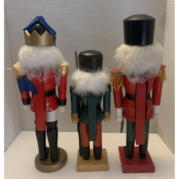 Christmas Ornament Nutcracker Set Of 3 damage parts only - Picture 3 of 16